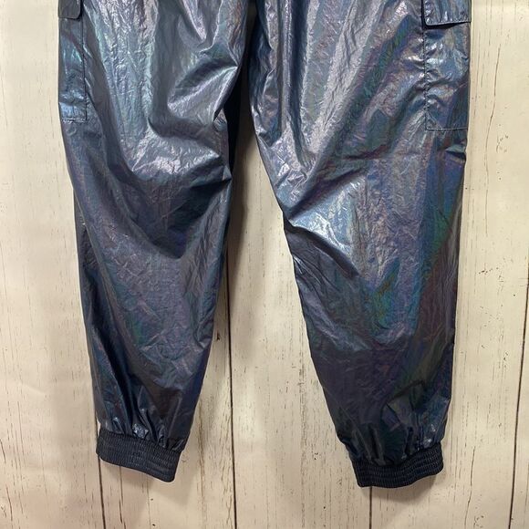 Victorias Secret VSX Sport Cargo Shine Jogger Track Pants Teal Blue - Picture 12 of 16